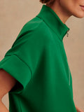Ritchie Short Sleeve Sweat in Verdant Green