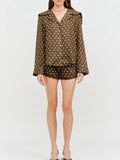 On The Spot Blouse in Brown