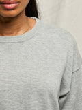 Yvonne Sweater Tee in Heather Grey