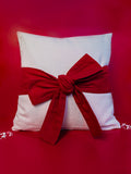 Red Bow Pillow