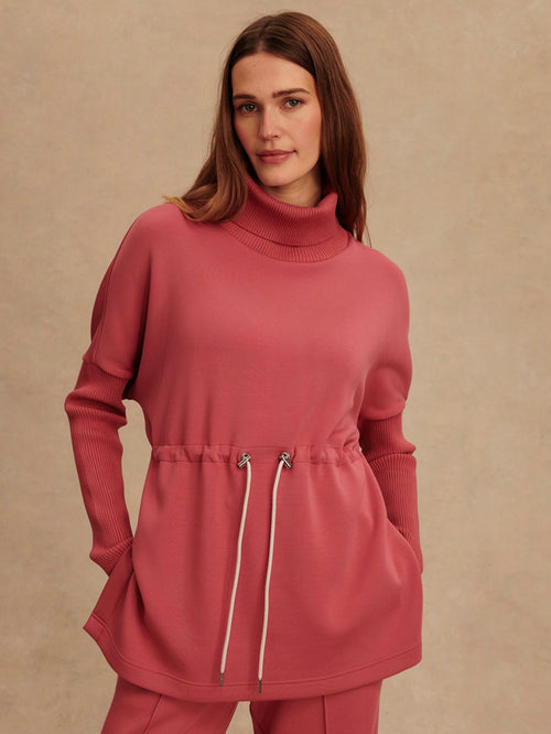 Ethel Cinch Waist Sweat in Mauvewood