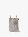 Poche Bag in Silver Woven Etoile