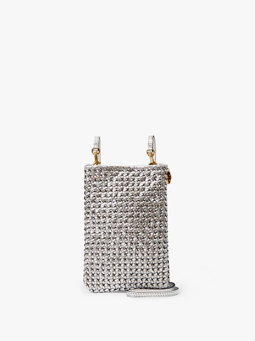 Poche Bag in Silver Woven Etoile