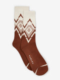 Erica Jacquard Knit Sock in Roasted Pecan