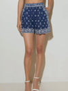They Call It The Blues Bandana Shorts in Navy