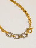 Lurette Two Tone Chain Necklace