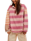 Aster Stripe Tee in Farm Combo