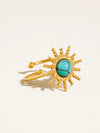 Ainsley Sunburst Ring in Turquoise