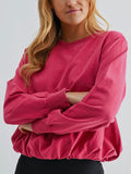 Cozy In The Clouds Sweatshirt in Hot Pink