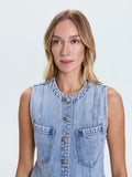 Gia Denim Vest in Gaze