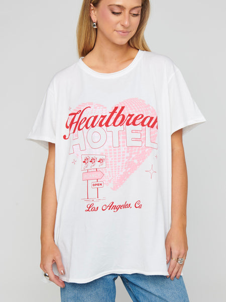 Airport Tee in Heartbreak Hotel Graphic