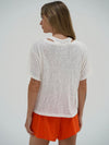 Walker Layered Tee in Whisper White
