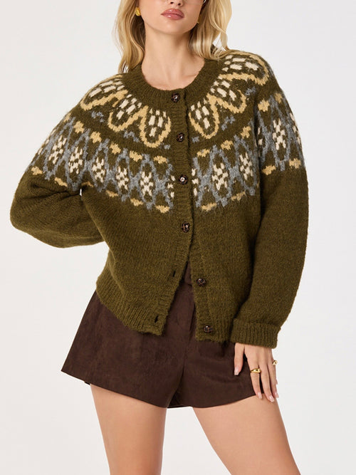 Irene Cardigan in Olive