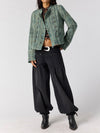 Lotty Jacquard Jacket in Steel Sea