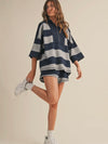 Take A Break Stripe Set in Navy Combo