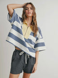 So Striped Polo Shirt in Blue