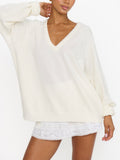 Anything Goes Sweater in Cream Knit