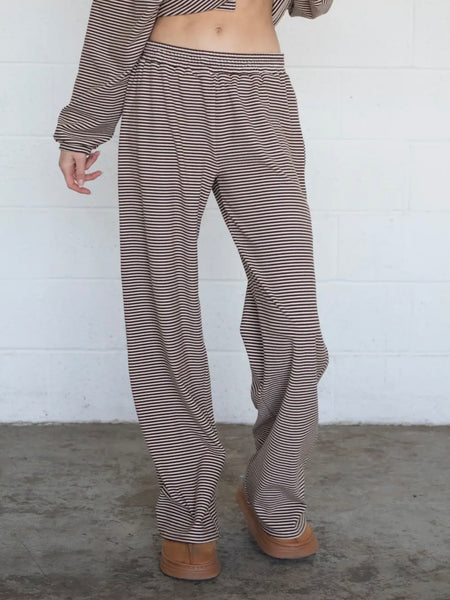 Levi Top in Brown Stripe