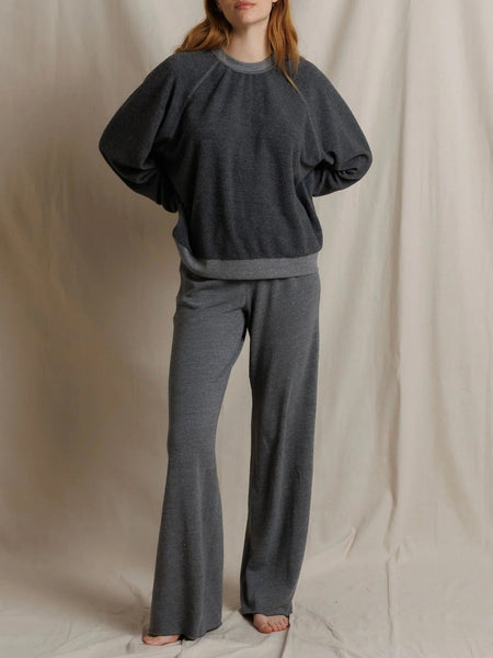 Marley Fleece Pants in Dark Heather Grey