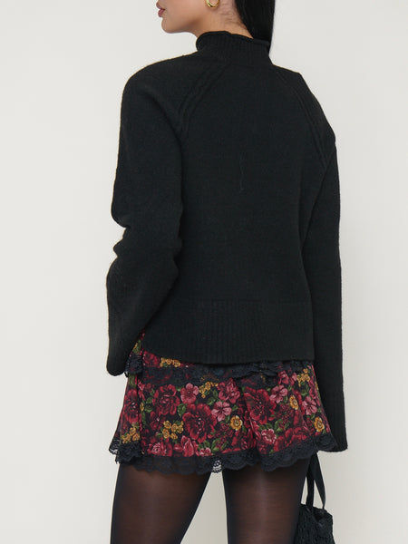 Emerson Sweater in Black Knit