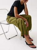 Petra Harem Cargo Pant in Deep Moss
