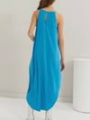 HALTer Right Now Midi Dress in Blue