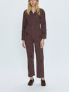 Campbell Long Sleeve Jumpsuit in Royal Coffee