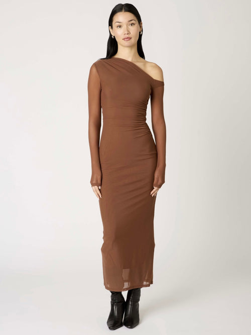 Lyra Dress in Truffle