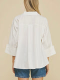 She's A Staple Button Down in White