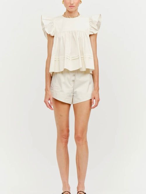 Leah Top in Cream