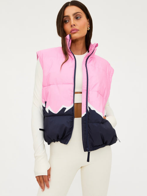 Kris Convertible Puffer in Snowy Peaks