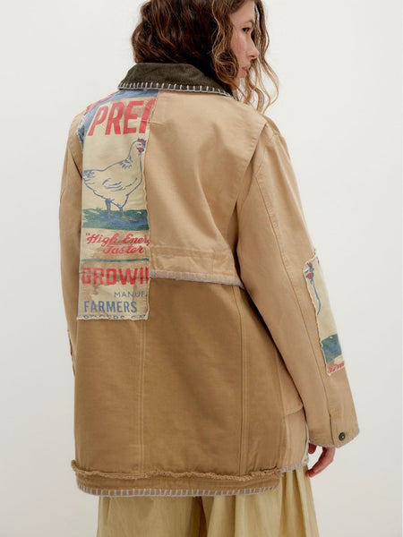 Garden Tamer Jacket in Brown Combo