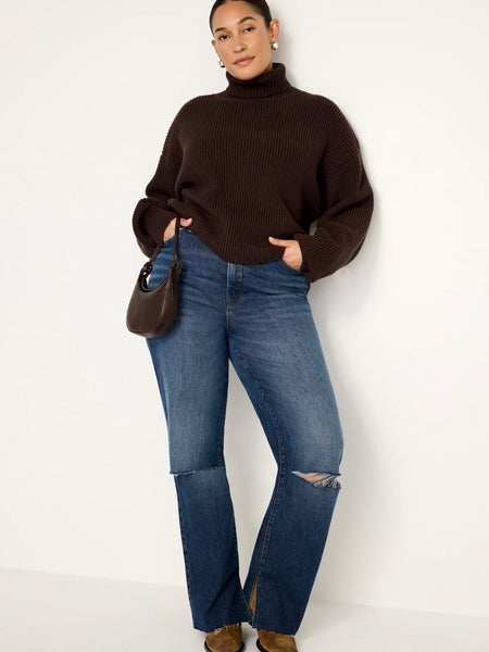 Heavy Cozy Turtleneck in Bark