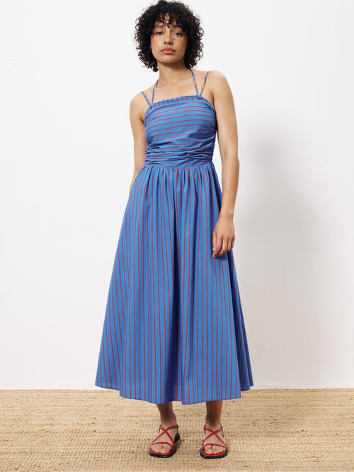 Laeila Dress in Bleu Electrique