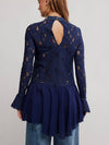 First Crush Lace Tunic in Deeper Iris