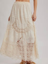 Lunar Lace Maxi Skirt in Natural