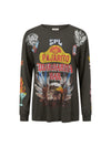 Pajarito Long Sleeve Tee in Charcoal