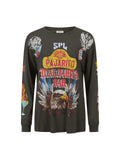 Pajarito Long Sleeve Tee in Charcoal