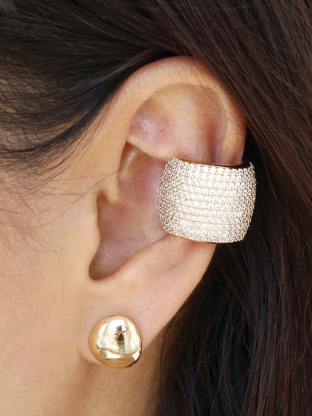 Crystal Statement Chunky Ear Cuff