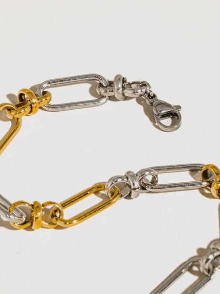Matin Two Tone Chain Bracelet