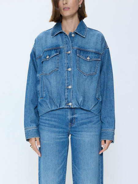 Harley Boxy Crew Tee in Sugar Pink