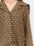 On The Spot Blouse in Brown