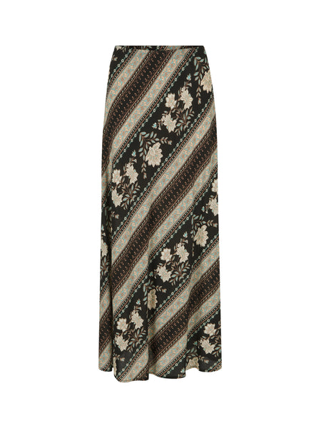 Petalwood Maxi Skirt in Nightfall