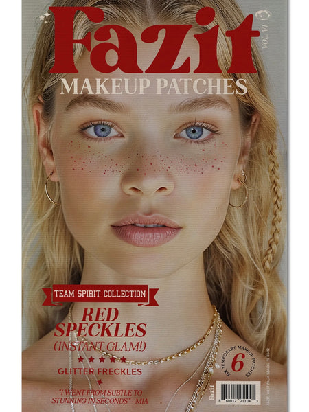 Red Stardust Speckles Makeup Patch 6 Pack