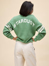 Ziggy Stardust Varsity Sweatshirt in Stone Green