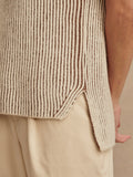 Lauren Plated Knit Tank in Cocoa Dust