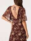 Aria Dress in Rust Floral