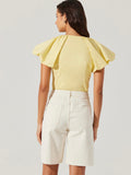 Aine Top in Yellow