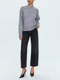 Aura Sweater in Charcoal Diamonte