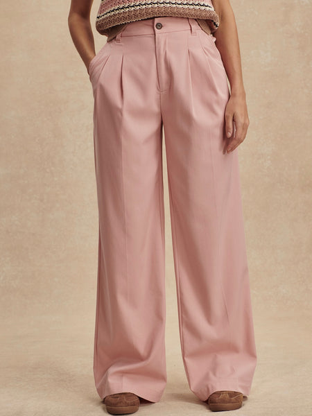 Jayla Wide Leg Trouser 29.5 in Mellow Rose